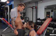girl in gym has lot of sex
